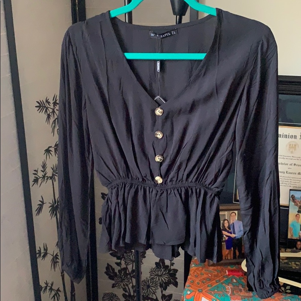 Long sleeve blouse